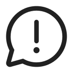 Chat Warning SVG Icon